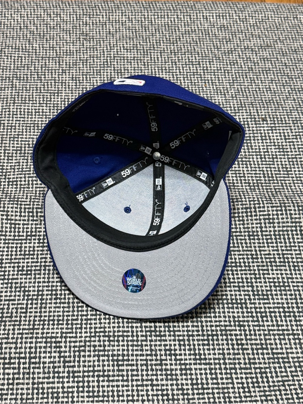 2024 World Series Los Angeles Dodgers Fitted Hat 7 1/8 Side Patch - Picture 5 of 6